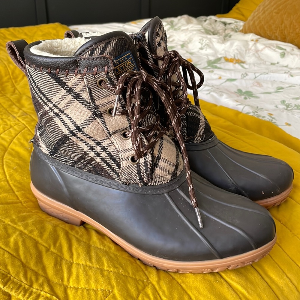 Pendleton Plaid Duck Boots